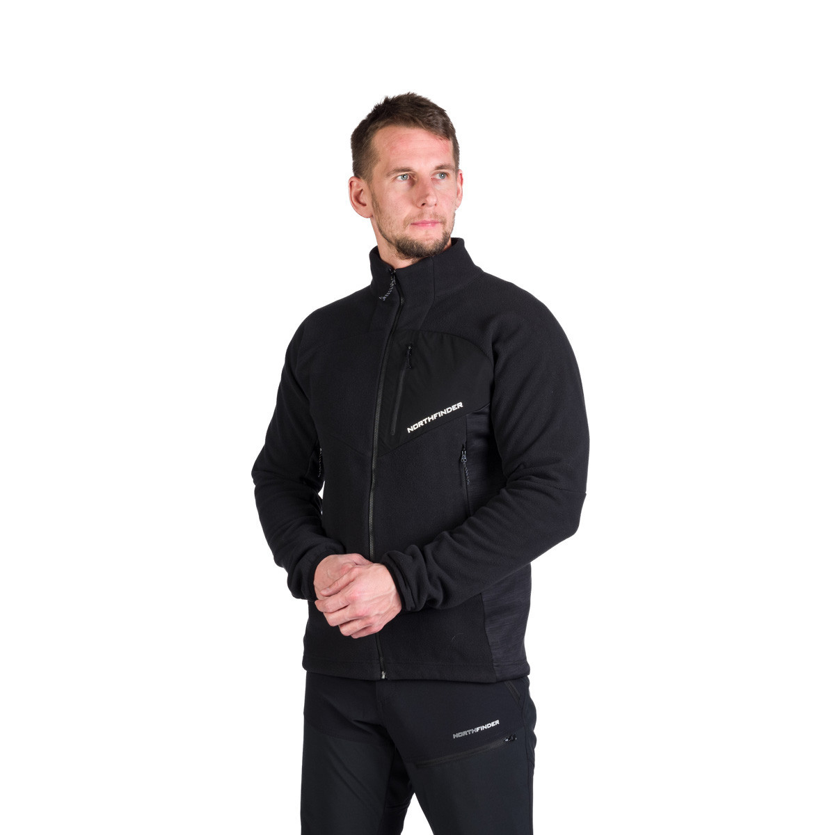 Bluza midlayer polar fleece barbati NORTHFINDER Fulvio negru [6]