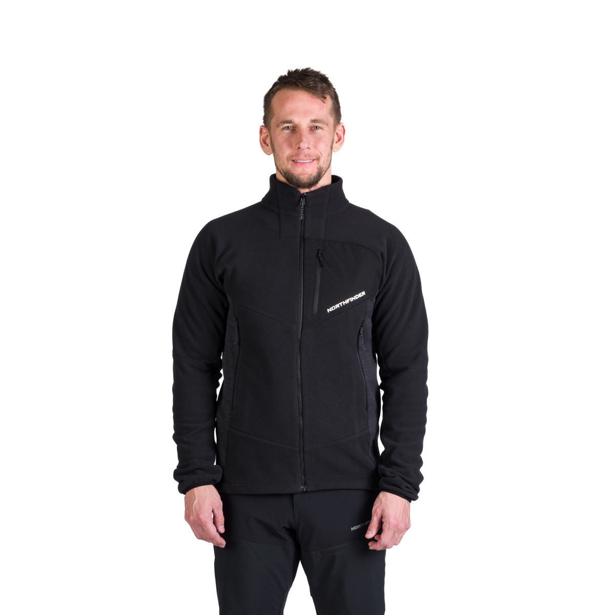 Bluza midlayer polar fleece barbati NORTHFINDER Fulvio negru [3]
