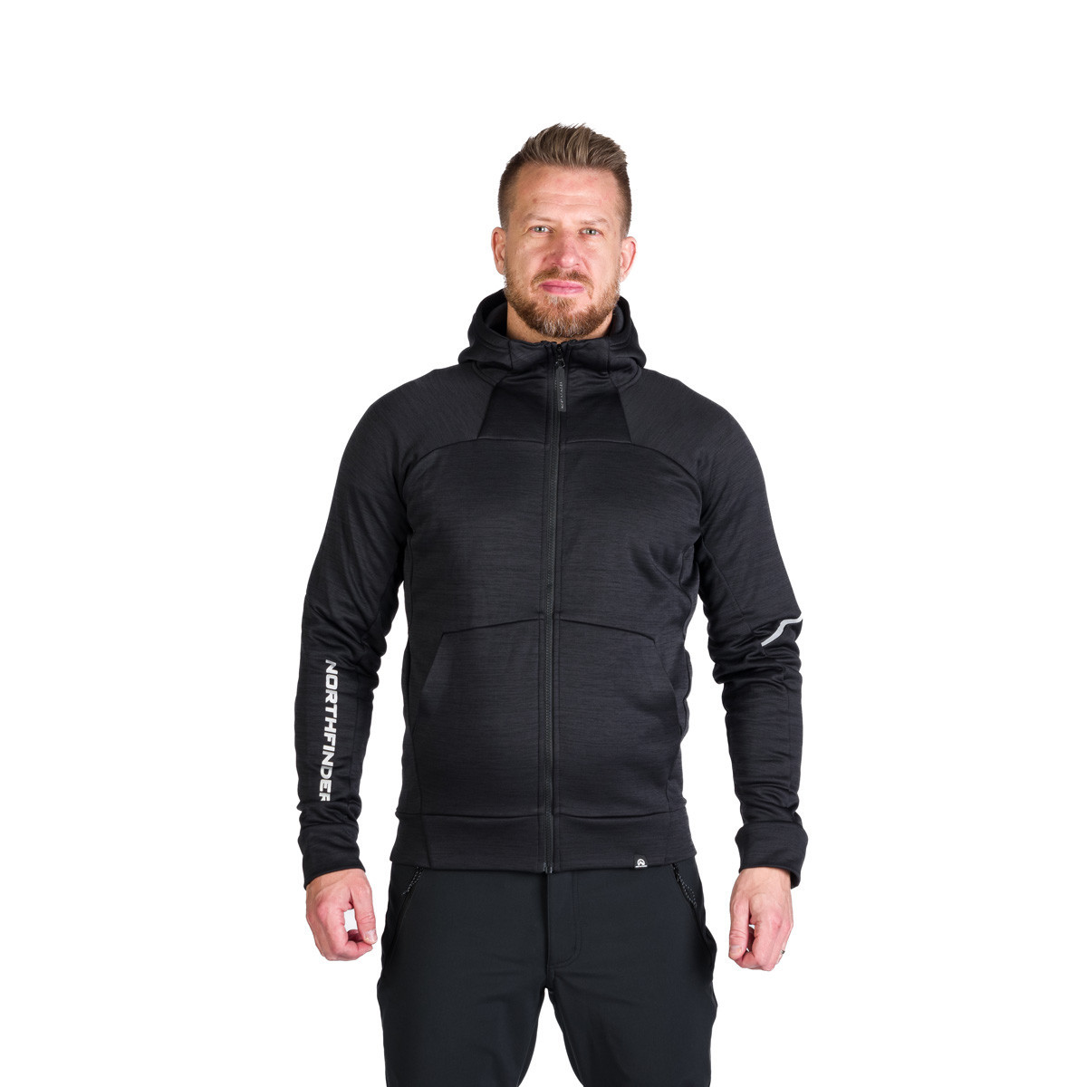 Bluza midlayer tehnica fleece barbati NORTHFINDER Luigi negru [3]
