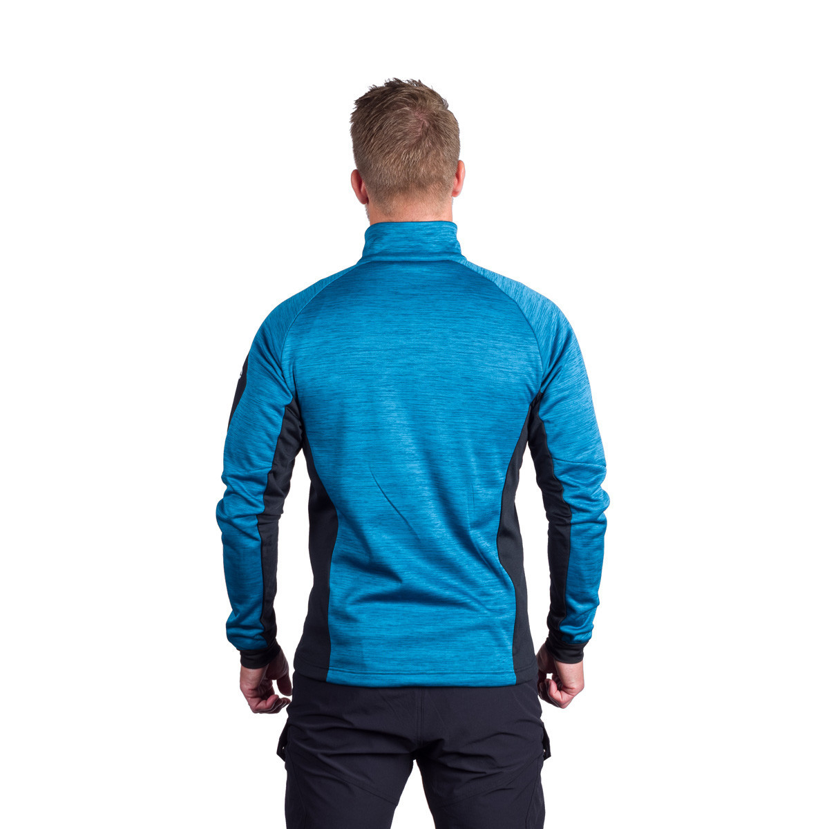 Bluza midlayer multisport barbati fleece NORTHFINDER GENNARO albastru/negru [5]