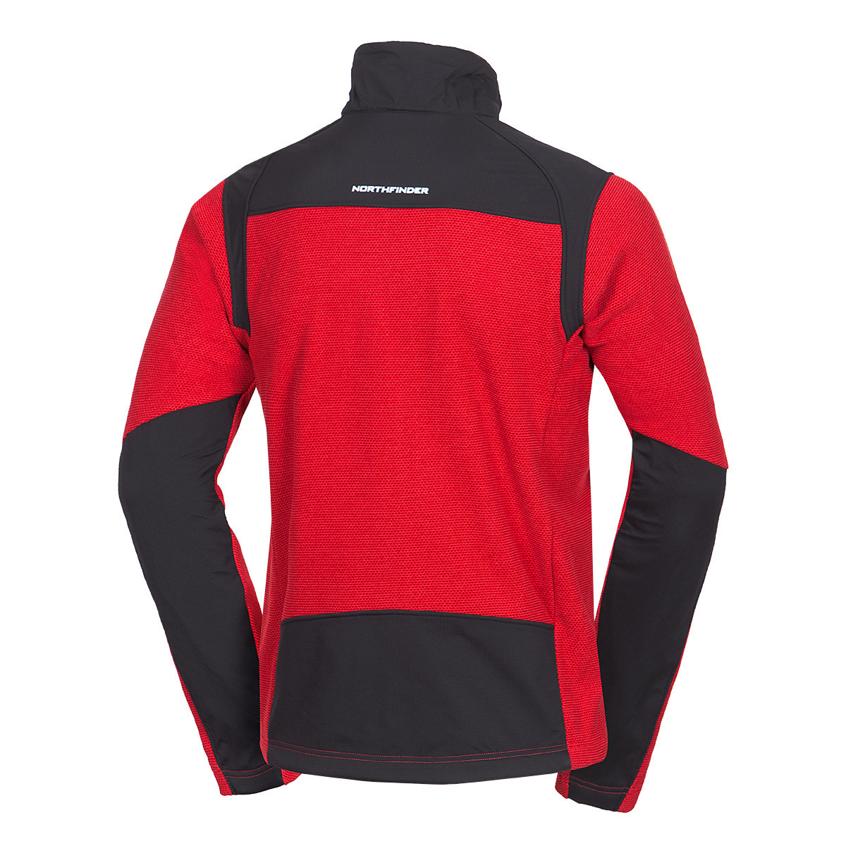 Bluza drumetie barbati fleece Polartec Micro 200 NORTHFINDER  SZYMON rosu/negru [2]