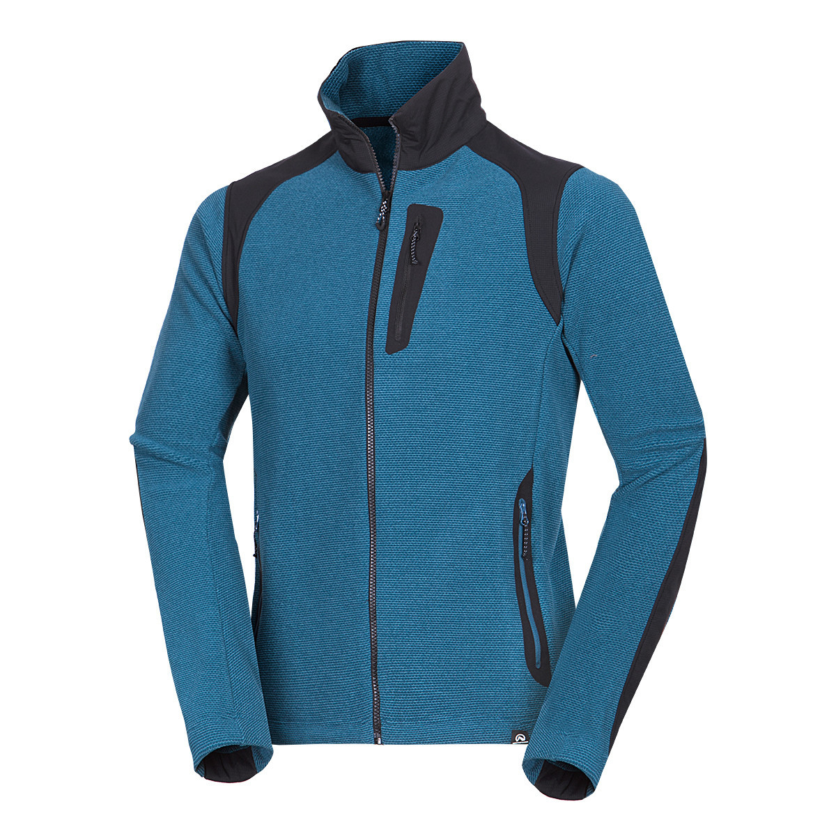 Bluza drumetie barbati fleece Polartec Micro 200 NORTHFINDER  SZYMON albastru/negru [1]