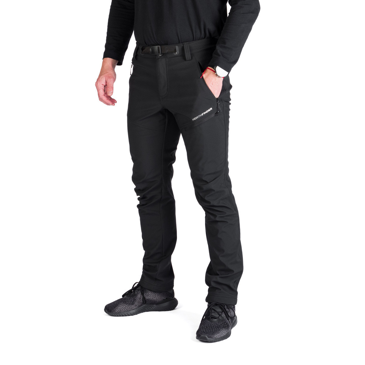 Pantaloni trekking softshell 3L 5K/5K barbati NORTHFINDER Massimo negru [3]