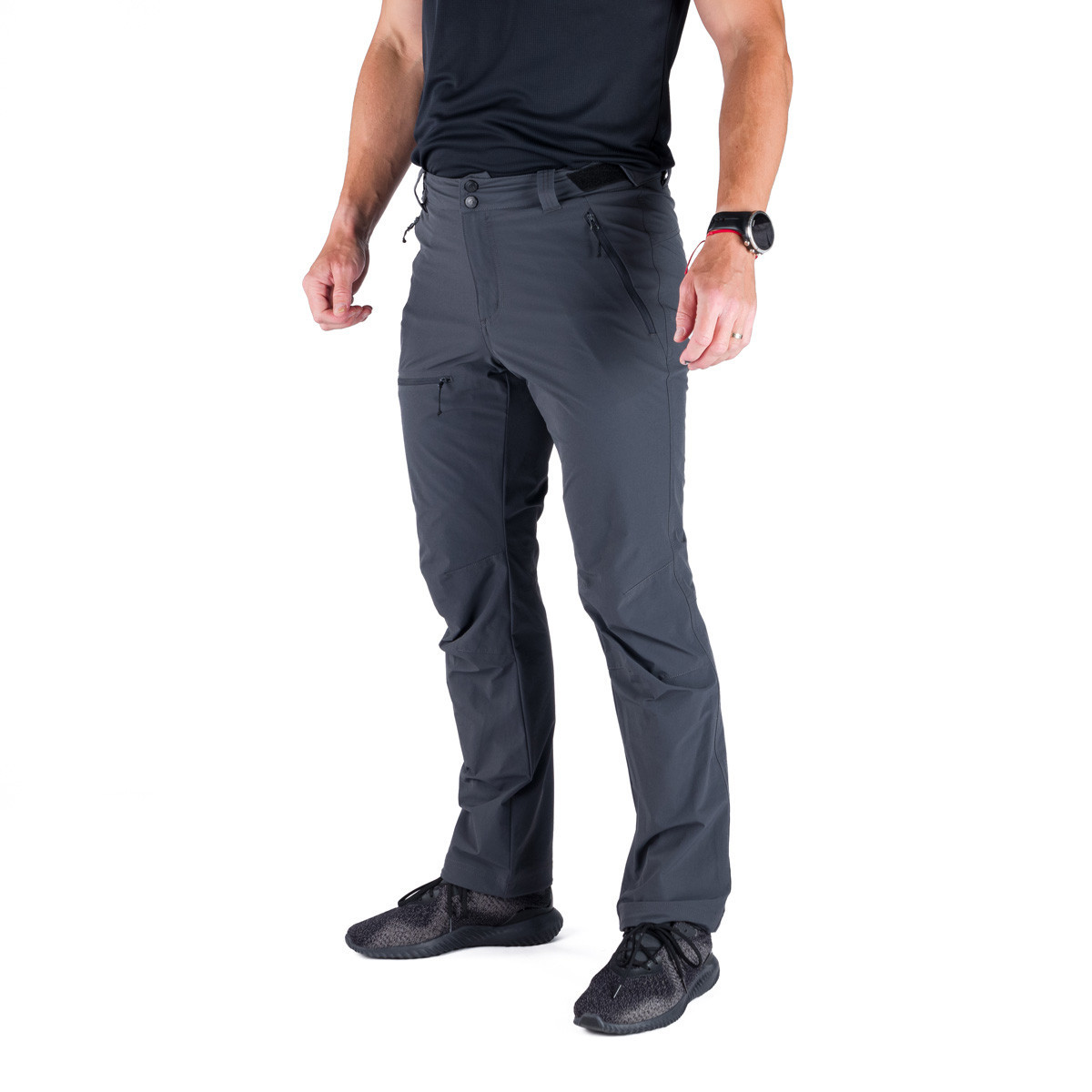 Pantaloni elastici călătorie bărbați NORTHFINDER PIERO Regular Fit negru [3]