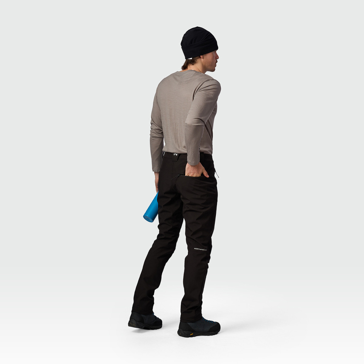 Pantaloni trekking softshell 3L barbati 5k/5k NORTHFINDER GOBERTO negru [5]