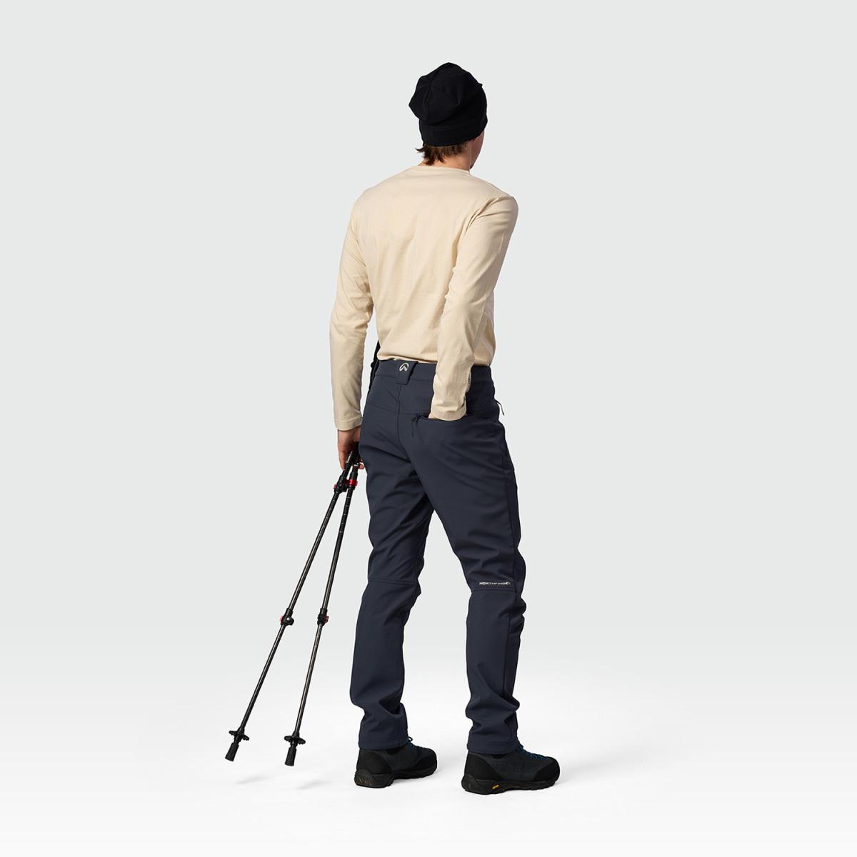 Pantaloni trekking softshell 3L barbati 5k/5k NORTHFINDER GOBERTO bleumarin [5]