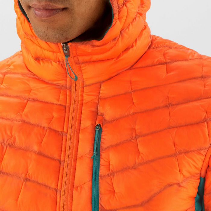 Jacheta ultrausoara izolata barbati SALOMON OUTPEAK portocaliu/verde [7]