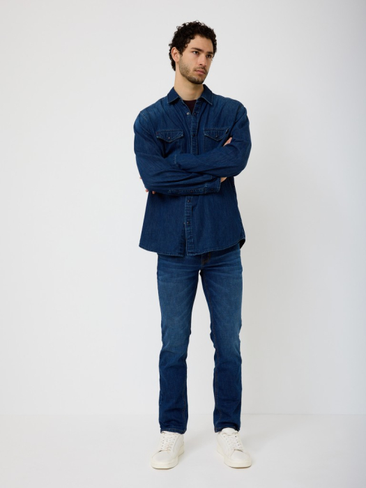 Camasa denim barbati PADDOCK'S  albastru [3]