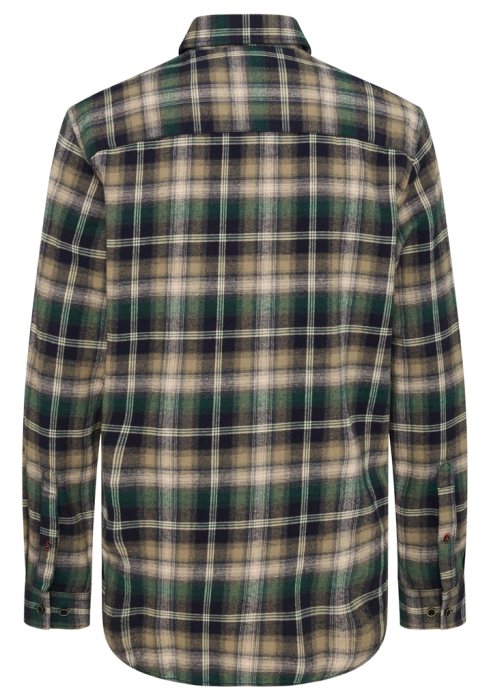 Camasa flanel bumbac barbati PADDOCK'S verde/negru [2]