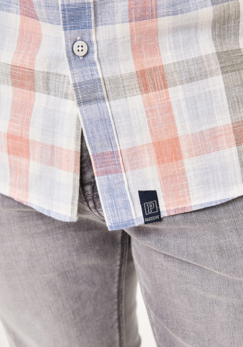 Camasa maneca scurta bumbac barbati PADDOCK'S carouri multicolor [5]