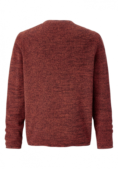 Pulover O-neck barbati PADDOCK'S rosu melanj [6]
