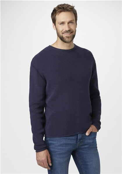 Pulover O-neck barbati PADDOCK'S 381286964 bleumarin [3]