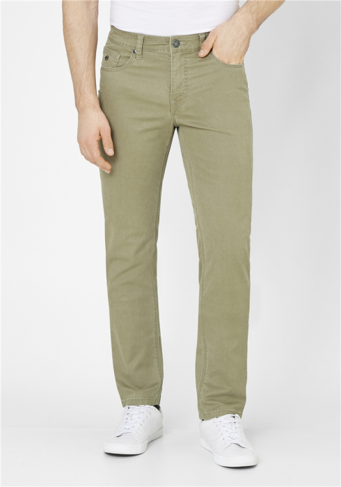 Blugi subtiri barbati PADDOCK'S Ranger Pipe Slim kaki 2900 [2]