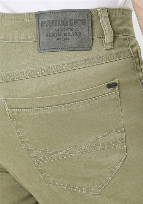 Blugi subtiri barbati PADDOCK'S Ranger Pipe Slim kaki 2900 [6]
