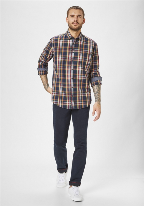 Camasa casual bumbac barbati PADDOCK'S multicolor carouri [5]
