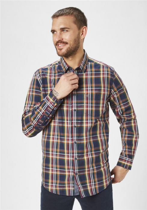 Camasa casual bumbac barbati PADDOCK'S multicolor carouri [3]