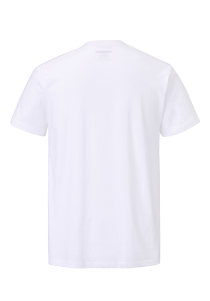 Tricou maneca scurta barbati PADDOCK'S O neck alb [4]