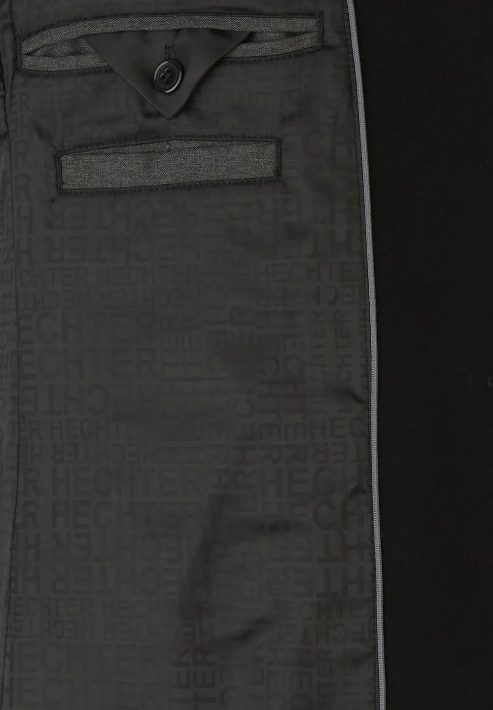 Palton barbati lana HECHTER Chesterfield negru [3]