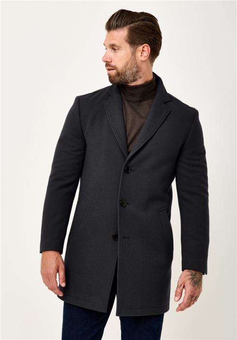Palton lana barbati REDPOINT Garhett negru [6]