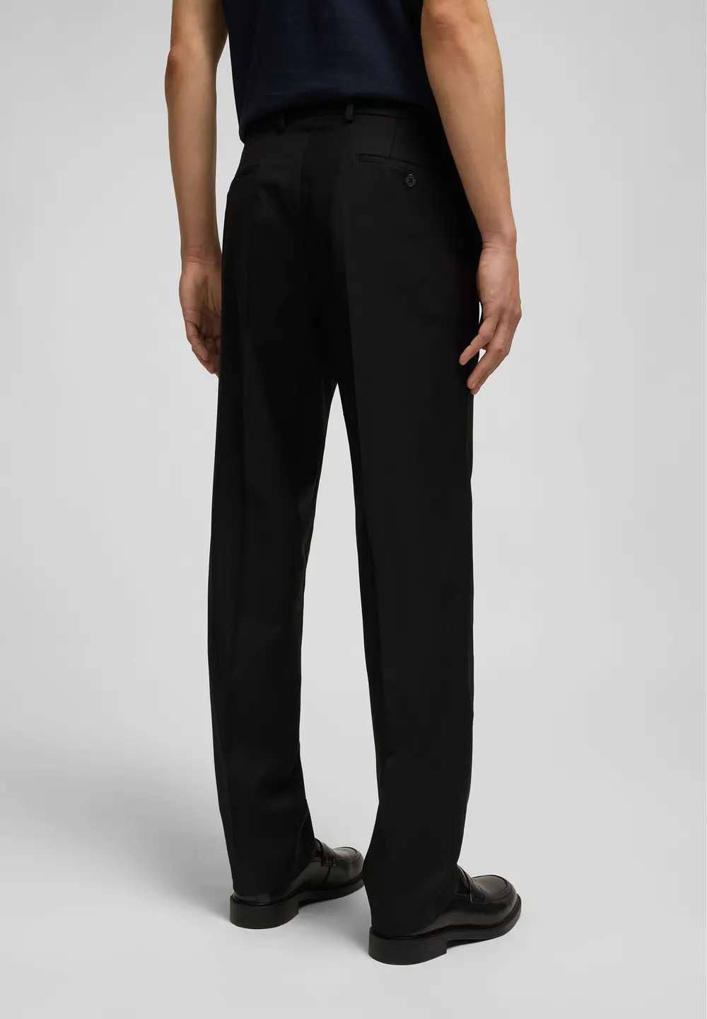 Pantalon costum m&m Regular barbati HECHTER H-ECO negru [6]