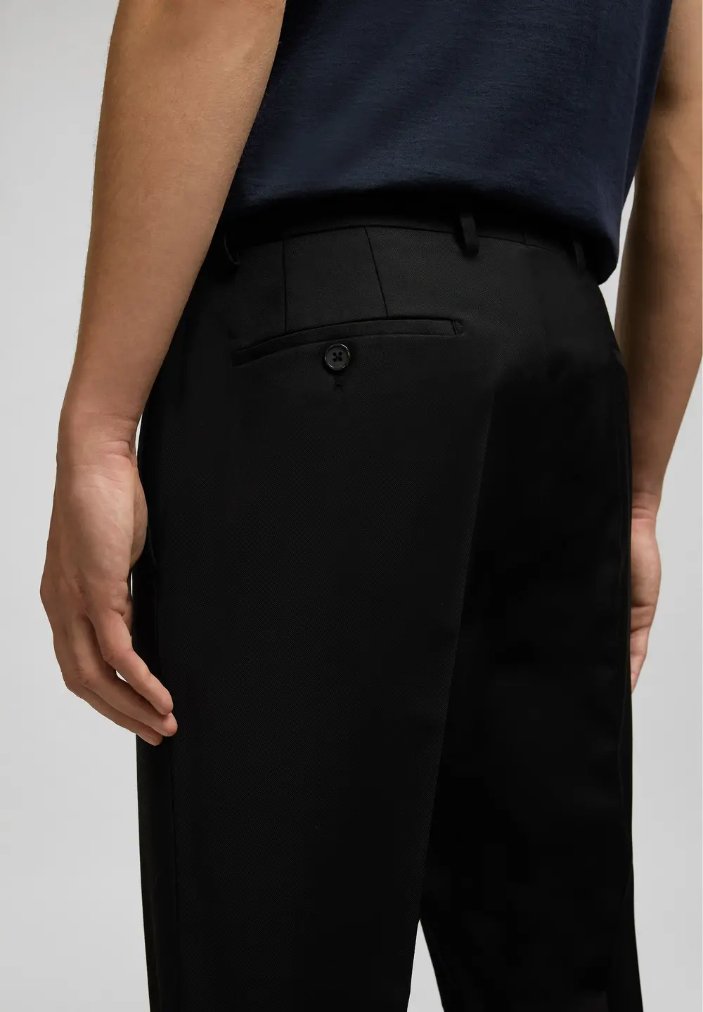 Pantalon costum m&m Regular barbati HECHTER H-ECO negru [5]