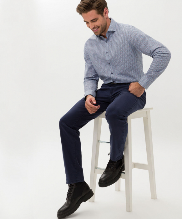 Pantaloni 5pkt bumbac barbati BRAX Marathon CADIZ 813507-7864120-23 albastru [5]