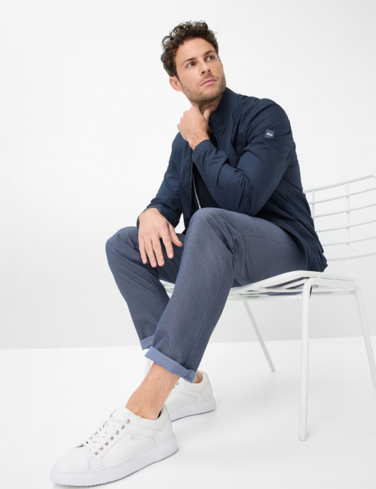 Pantaloni 5pkt barbati BRAX CADIZ TWO TONES Straight bleumarin [5]