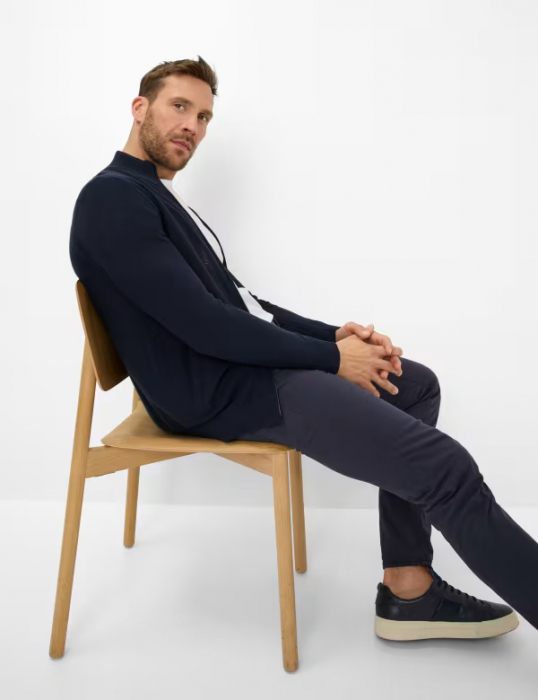Pantaloni 5 buzunare bumbac barbati BRAX CHUCK Marathon Modern Fit bleumarin [7]