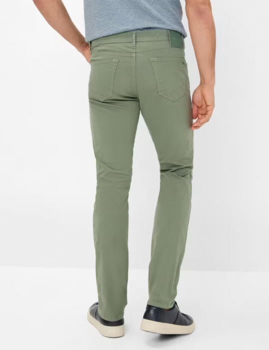 Pantaloni 5 buzunare bumbac barbati BRAX CHUCK Marathon Modern Fit oliv [4]