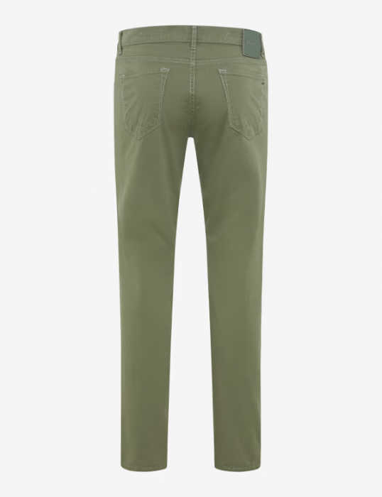 Pantaloni 5 buzunare bumbac barbati BRAX CHUCK Marathon Modern Fit oliv [2]