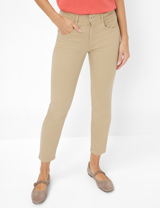 Pantaloni 5 buzunare bumbac/lyocell BRAX SHAKIRA S skinny bej [3]