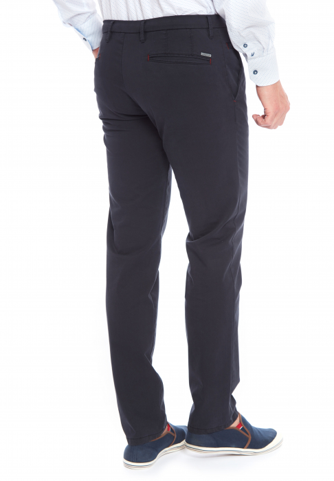 Pantaloni bumbac barbati W. WEGENER Slim Reno-5501 bleumarin [2]