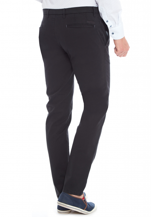 Pantaloni bumbac barbati W. WEGENER Slim Reno-5501 negru [2]