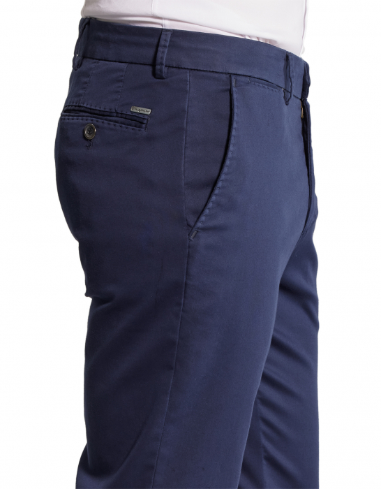 Pantaloni Modern bumbac barbati W. WEGENER Conti-5601 bleumarin [3]
