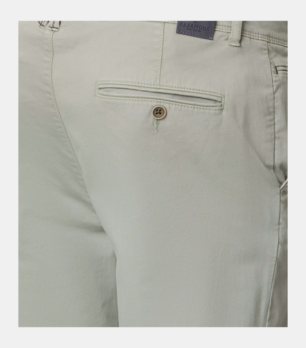Pantaloni chino subtiri bumbac barbati CASA MODA verde deschis [5]