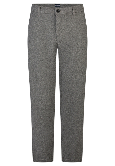 Pantaloni Chino bumbac barbati HECHTER wool-look alb/negru [1]