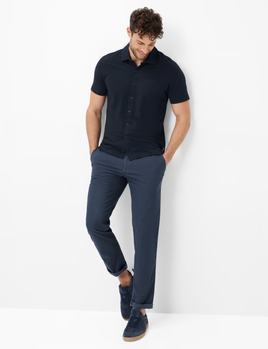 Pantaloni chino bumbac barbati BRAX FABIO bleumarin [4]