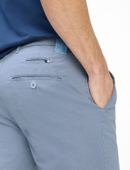 Pantaloni chino bumbac barbati BRAX FABIO albastru [2]