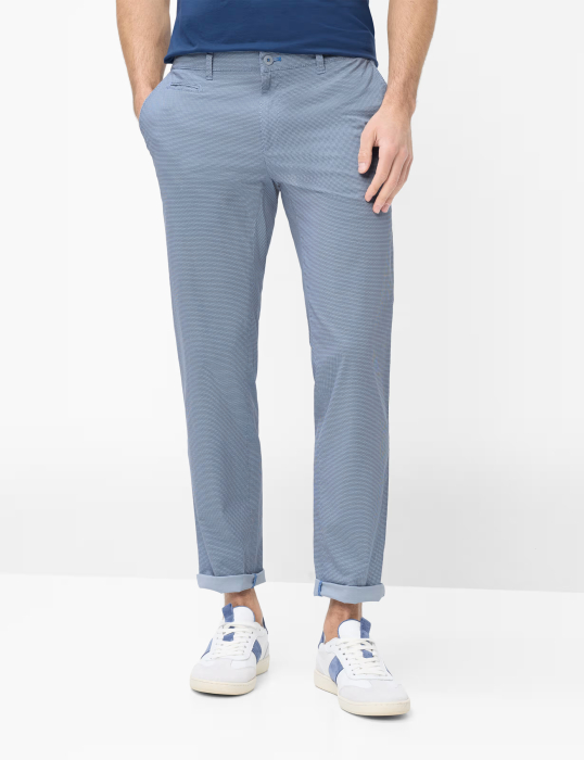 Pantaloni chino bumbac barbati BRAX FABIO albastru [6]