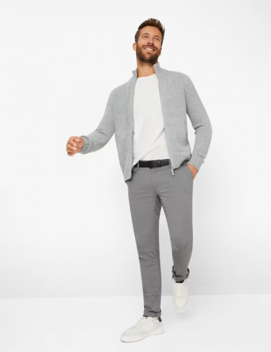 Pantaloni chino bumbac barbati BRAX FABIO 851828-07883520-06 gri [6]