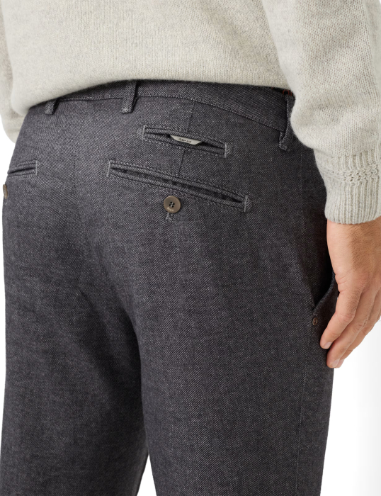Pantaloni chino barbati BRAX FABIO DX Woolook Flex 873228-7881520 gri [7]