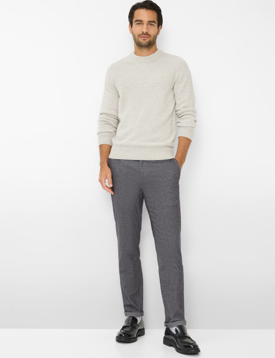 Pantaloni chino barbati BRAX FABIO DX Woolook Flex 873228-7881520 gri [5]