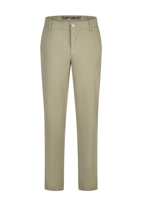Pantaloni bumbac chino barbati CLUB of COMFORT Foxx 8170 kaki [1]