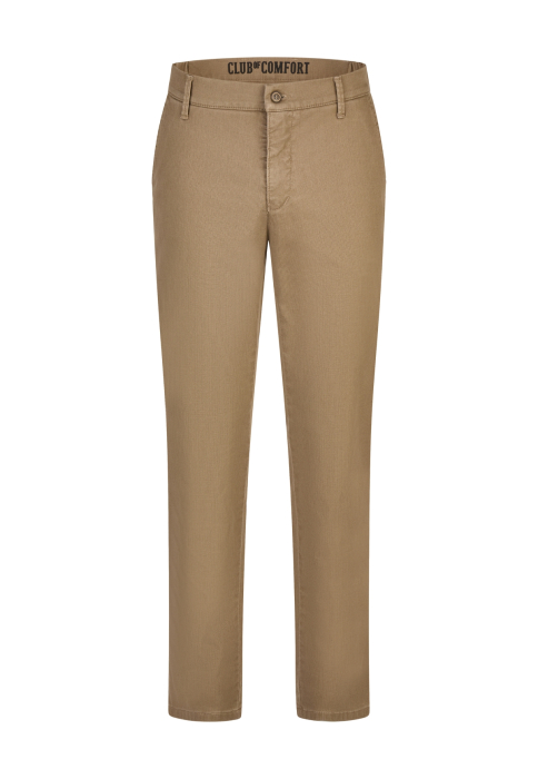 Pantaloni chino bumbac barbati CLUB of COMFORT Foxx Slim 8212 bej [1]