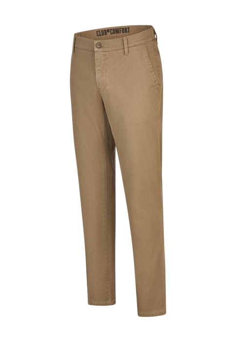 Pantaloni chino bumbac barbati CLUB of COMFORT Foxx Slim 8212 bej [7]