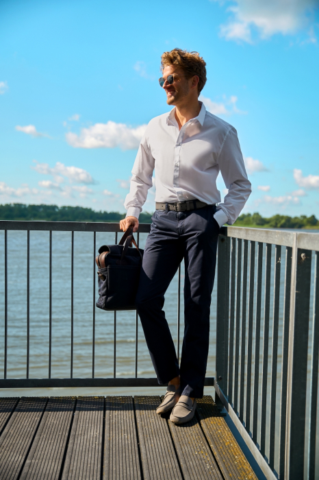 Pantaloni chino Garvey 5107 42 bleumarin 48 [2]