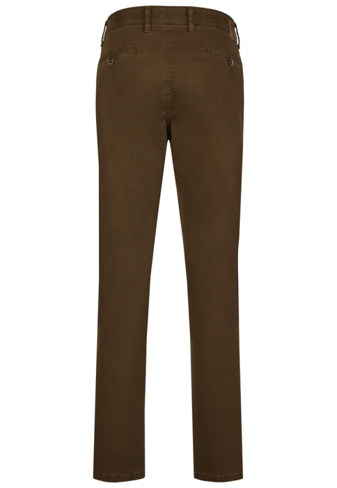 Pantaloni chino bumbac barbati CLUB of COMFORT Garvey 6421 maro [2]