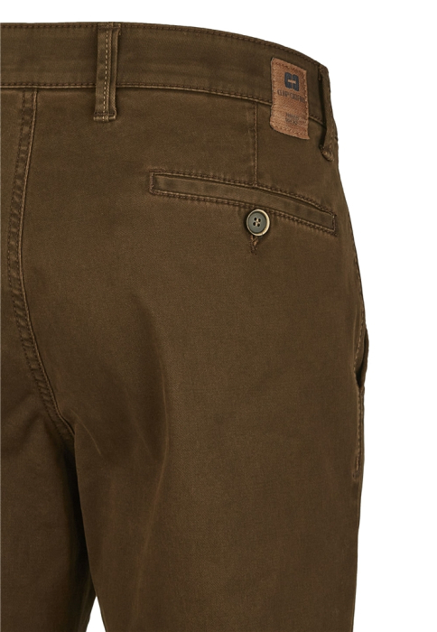 Pantaloni chino bumbac barbati CLUB of COMFORT Garvey 6421 maro [4]