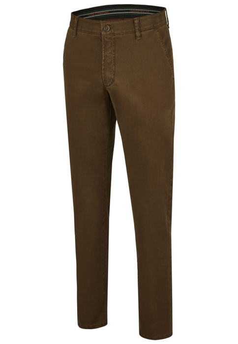 Pantaloni chino bumbac barbati CLUB of COMFORT Garvey 6421 maro [5]