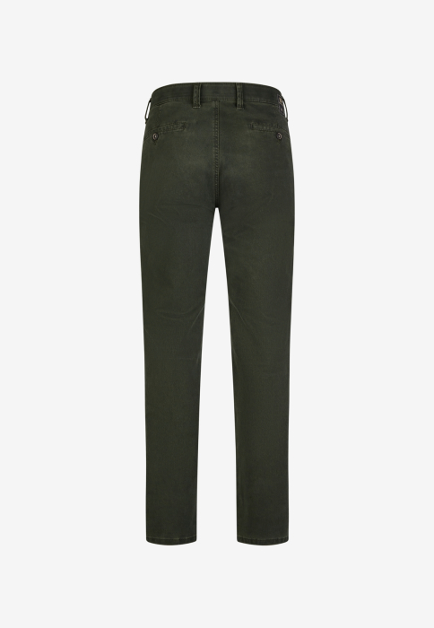 Pantaloni chino bumbac barbati CLUB of COMFORT Garvey 6421 verde inchis [2]